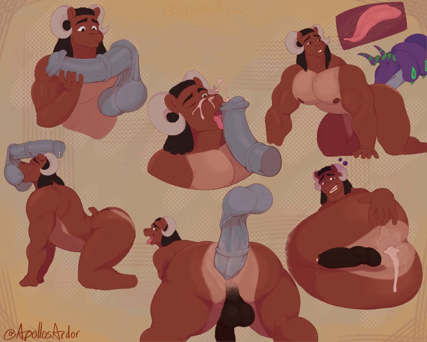 5:4 absurd_res after_sex anal anal_sex animal_genitalia animal_penis anthro anus apollosardor arthropod ass ball_suck balls bear big_balls big_butt big_penis bighorn_sheep biped bodily_fluids bovid brown_body brown_fur caprine centipede cum cum_inside cum_on_face curled_horn digital_media_(artwork) dreadlocks duo equine_genitalia equine_penis erection feral flared_penis foreskin fur generation_5_pokemon genital_fluids genitals hair heterochromia hi_res horn hybrid insects internal internal_anal interspecies leaking_cum long_tongue male male/male male_penetrated male_penetrating male_penetrating_male mammal medial_ring muscular muscular_anthro muscular_male myriapod nintendo nipples nude open_mouth oral penetration penile penile_penetration penis penis_in_ass pokemon pokemon_(species) pokephilia quadruped rimming rimming_male scolipede sex sheep simple_background spread_butt spreading sucking tail thick_thighs tongue umber_(umberdooks) uncircumcised ursine