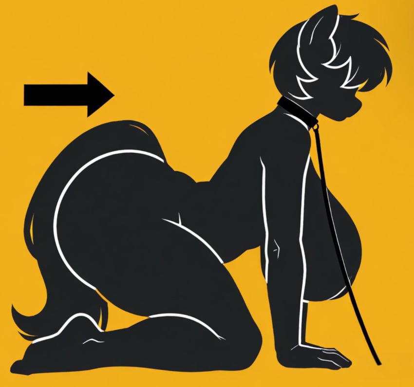 1female 1girls ai_assisted ai_generated anthro anthro_female anthro_focus anthro_only arrow arrow_(symbol) arrow_sign bottom_heavy bottom_heavy_female bubble_ass bubble_butt civitai collar coloredbin.ai coloredbin_ai crawling curvy curvy_anthro curvy_ass curvy_butt curvy_female curvy_figure dog_collar female female_anthro female_focus female_only grey_body hanging_boobs hanging_breasts hanging_tits horse_ears horse_girl horse_tail horsegirl huge_ass huge_boobs huge_breasts huge_breasts huge_butt large_ass large_boobs large_breasts large_butt large_tits leash leash_and_collar leashed_collar leashed_female massive_boobs massive_breasts massive_tits my_little_pony on_all_fours on_fours on_knees outline pony round_ass round_butt short_hair side_view silhouette silhouetted_body simple_background slim_anthro slim_female slim_figure slim_girl slim_waist snout solo solo_anthro solo_female solo_focus tail thick_thighs top_heavy top_heavy_breasts warning_sign warning_sign_person white_outline yellow_background