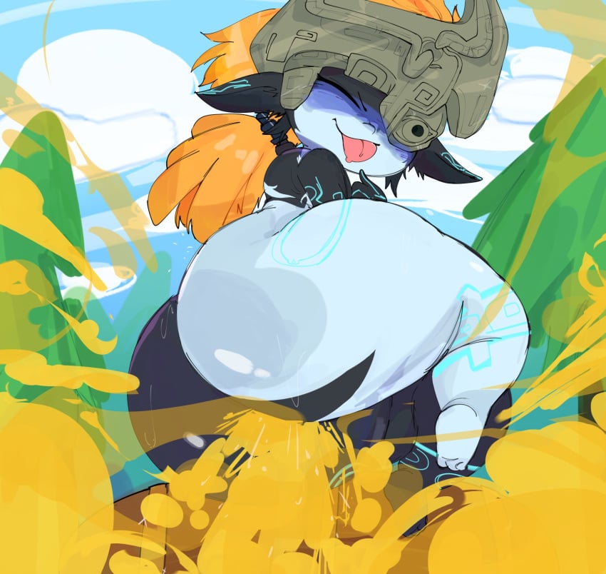 big_ass fart farting ginger ginger_hair imp midna novacartridge_(artist) shortstack tagme the_legend_of_zelda