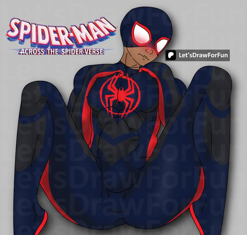 1boy african african_male ass ass_up censored cursed cursed_image dark-skinned_male dark_skin funny gay let's_draw_for_fun male male_only marvel miles_morales miles_morales_(spider-verse) nsfw s solo spandex spandex_suit spider-man spider-man:_across_the_spider-verse spider-man_(miles_morales) spider-man_(series) teen_boy torn torn_clothes yaoi