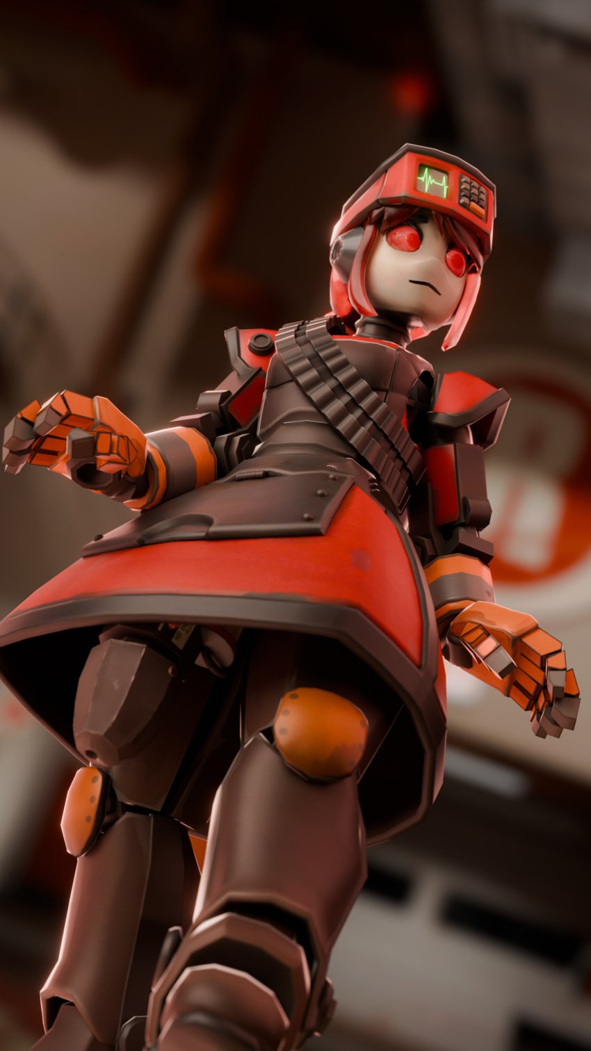 1440x2560 1futa 2fort 3d big_cock big_penis blender blender_(software) blender_cycles cock dispenser dispenser_(team_fortress_2) dispenser_lady female futa futa_only futanari glowing glowing_eyes hiding_penis lilly_3d looking_away looking_up looking_up_skirt low-angle_view metallic_body penis penis_out portrait red_body red_eyes red_hair red_penis robot robot_girl robot_humanoid robot_penis skirt solo team_fortress_2 tf2 valve walking walking_towards_viewer