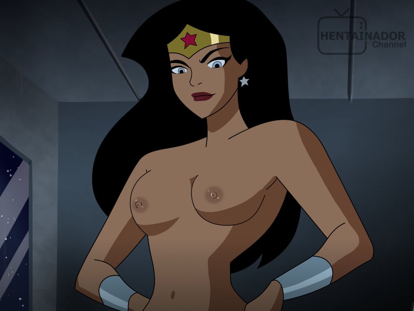 black_hair blue_eyes dc dc_comics dcau diana_prince hentainador justice_league justice_league_unlimited nsfw wonder_woman wonder_woman_(dcau) wonder_woman_(justice_league)