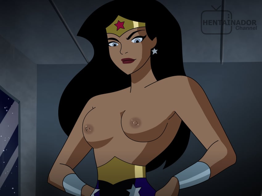 black_hair blue_eyes dc dc_comics dcau diana_prince hentainador justice_league justice_league_unlimited nsfw wonder_woman wonder_woman_(dcau) wonder_woman_(justice_league)