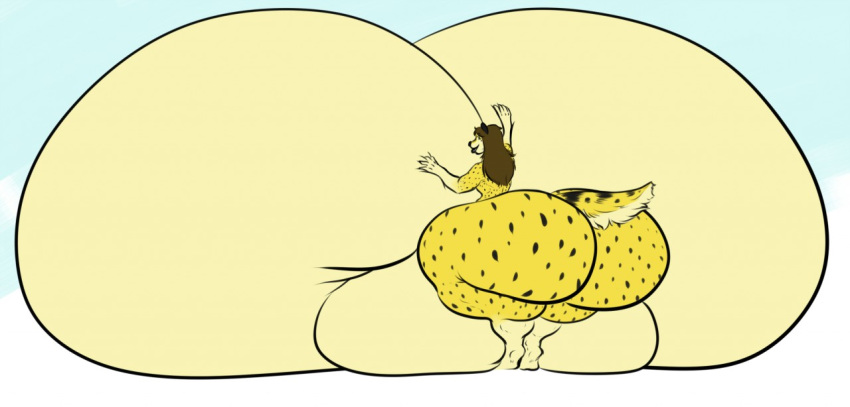 anthro ass balls big_balls big_breasts big_butt breasts cheetah dickgirl feline huge_balls huge_breasts huge_butt hyper hyper_balls hyper_breasts hyper_butt intersex mammal nude obese overweight smile solo standing waltz