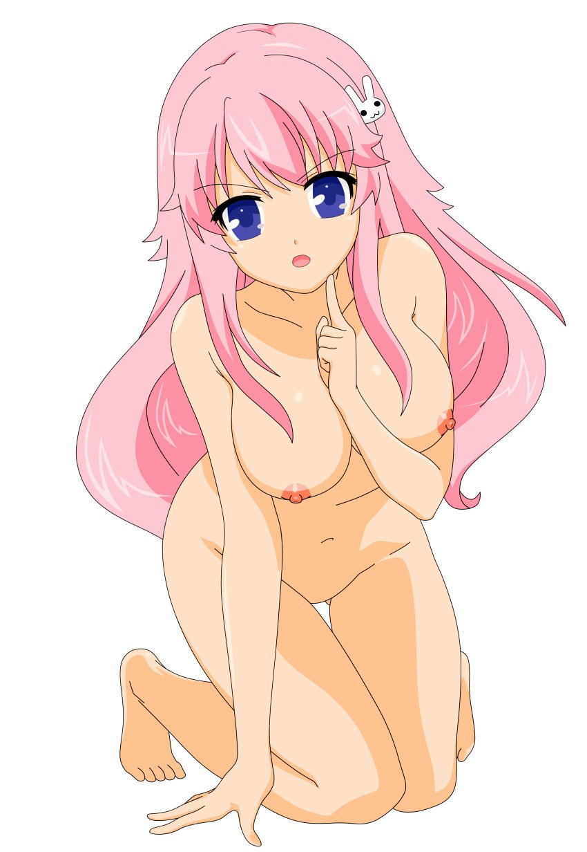 baka_to_test_to_shoukanjuu breasts erect_nipples himeji_mizuki nipples nude vector_trace