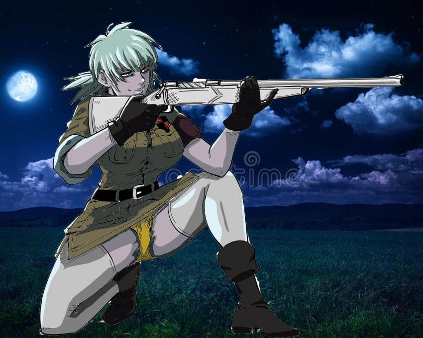 bb_(baalbuddy) female gun hellsing hellsing_ultimate panties rifle seras_victoria tkoharley vampire