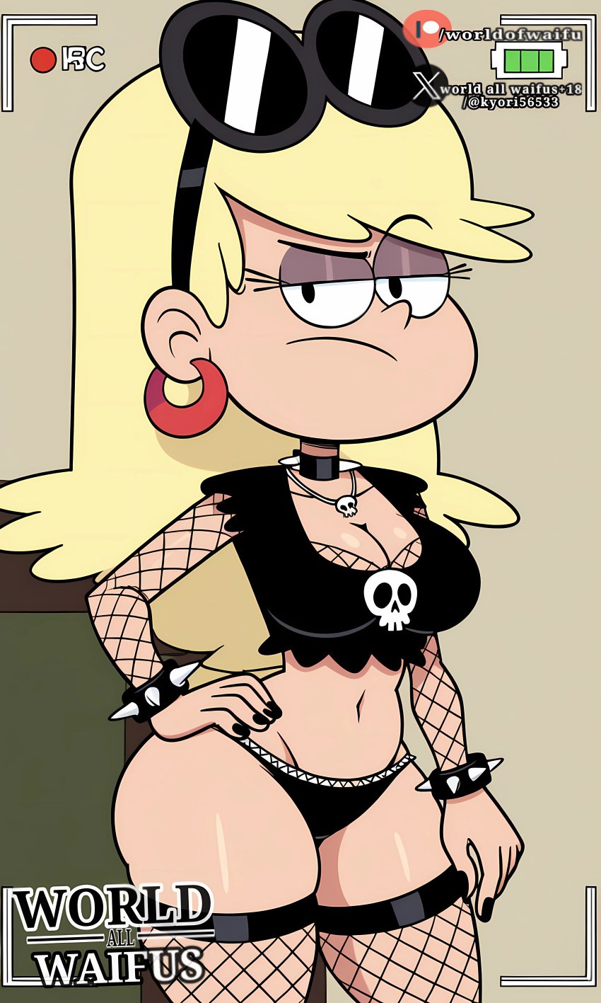 ai_generated emo goth gotic gotica_culona leni_loud the_loud_house world_all_waifu