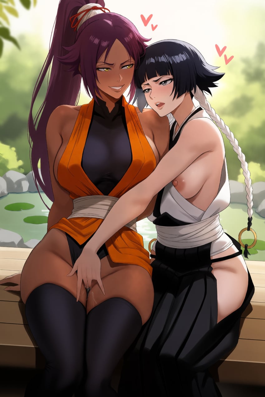 Shihouin Yoruichi (Bleach) Rule 34 Image