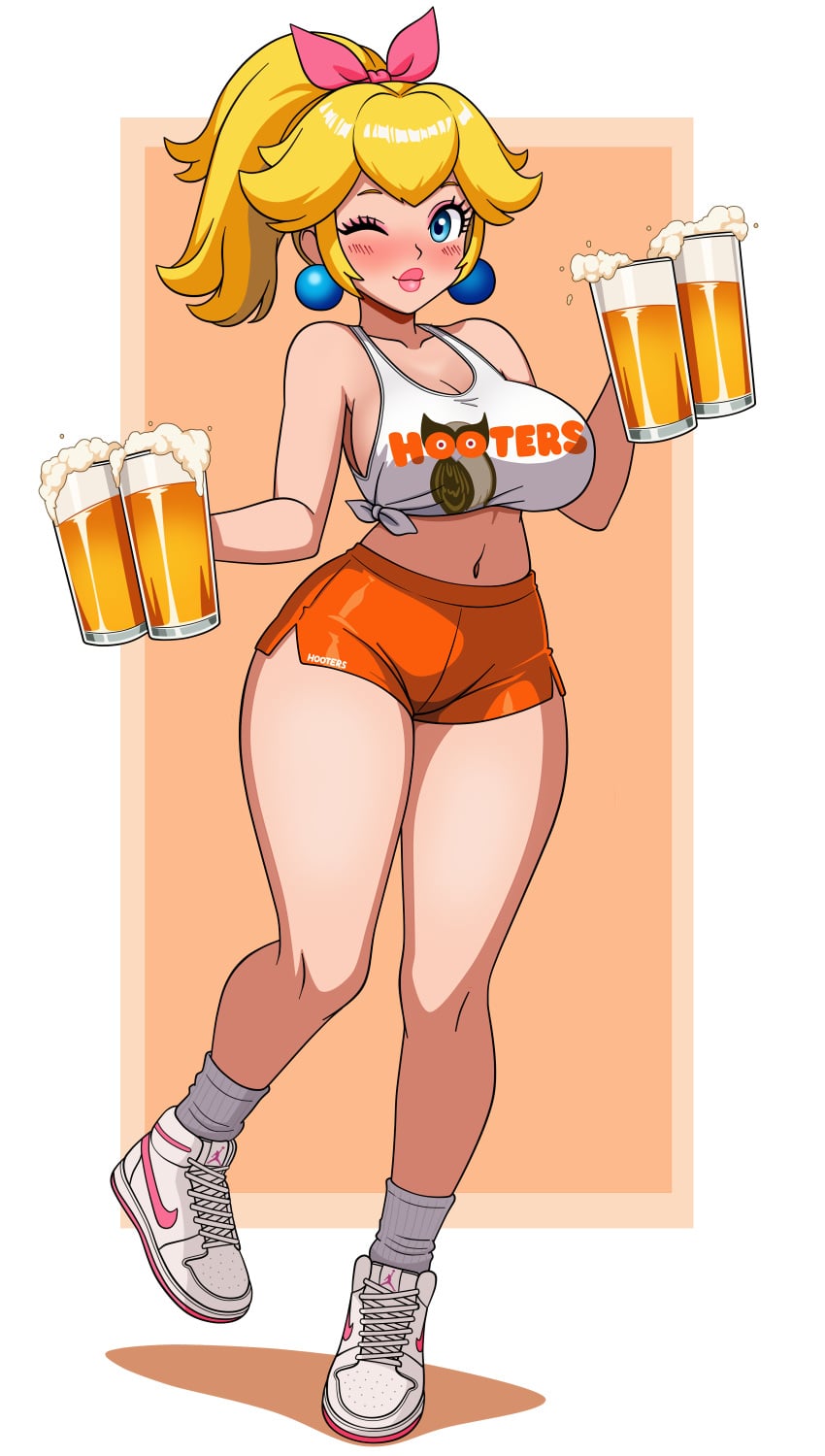 Princess Peach (Hooters) Rule 34 Image