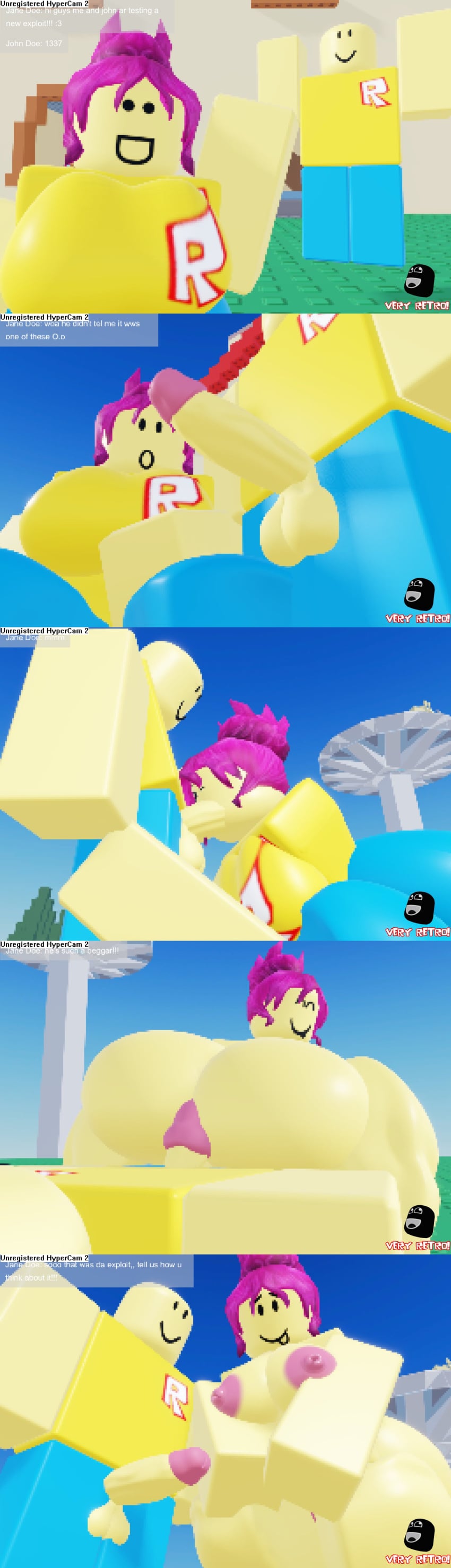 1boy1girl 3d 3d_(artwork) ass boobs chat chat_box comic dialogue edit edited_by_uploader jane_doe_(roblox) john_doe_(roblox) natural_disaster_survival nipples penis penis_in_ass penis_pressed_against_ass pixelated ponytail roblox roblox_game roblox_studio robloxian tagme tbbfanatic