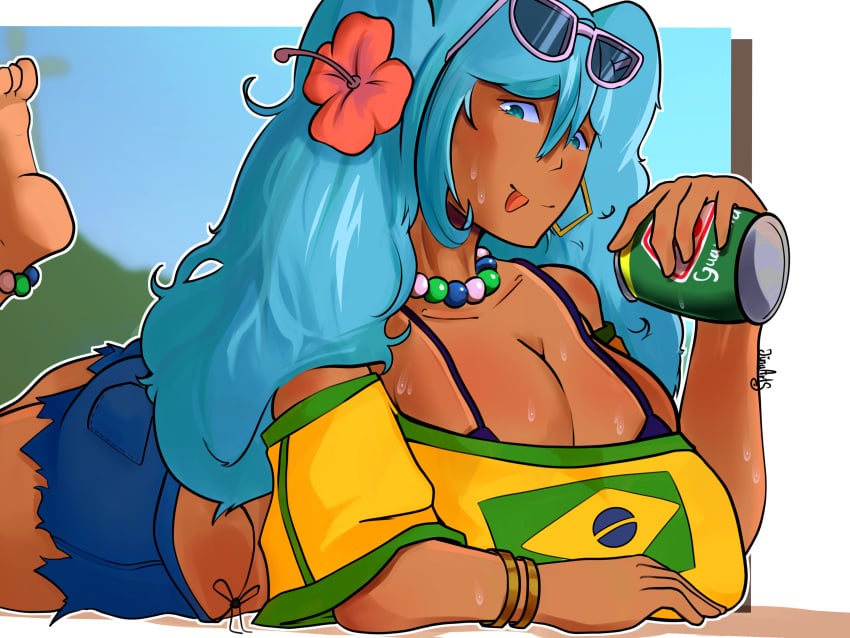 Brazilian Miku (Guarana Antarctica) Rule 34 Image