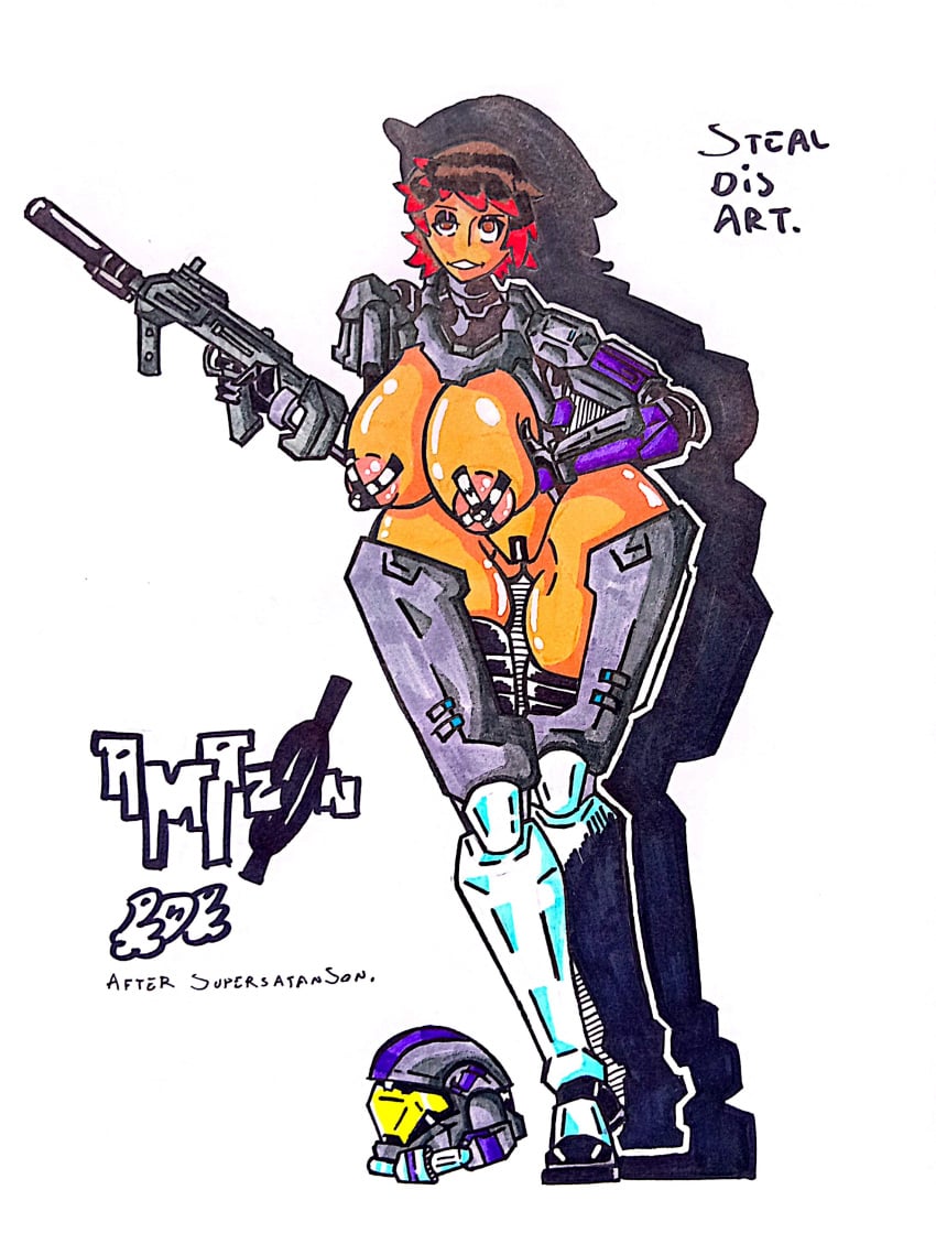 Female Spartan (Halo) Rule 34 Image