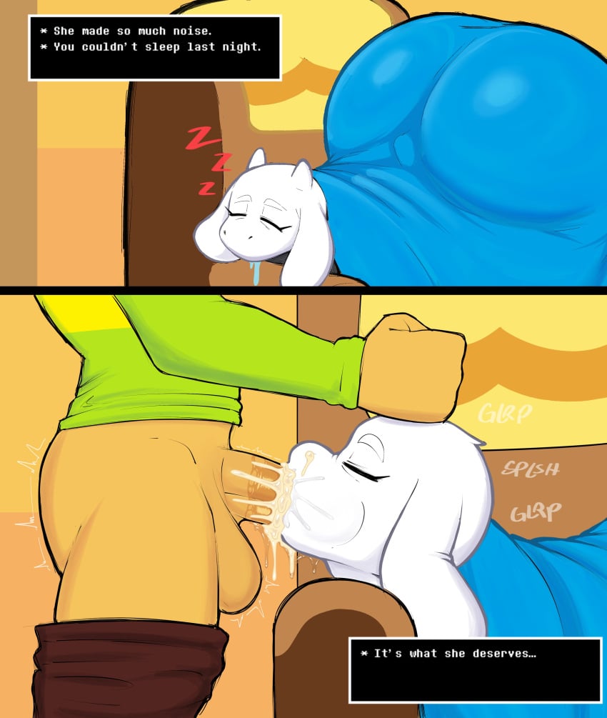 1boy 1girls 1other absurd_res absurd_resolution absurdres age_difference anthro ass ass_up balls big_ass big_butt big_penis blowjob bottom_heavy bubble_ass bubble_butt cheek_bulge closed_eyes couch cum cum_in_mouth cum_in_throat cum_inside cum_out_nose cum_splatter curvaceous curvy curvy_female curvy_figure deepthroat deltarune deltarune_chapter_5 dialogue dialogue_box drool drool_string drooling dumptruck_ass dumptruck_butt duo english_text eyelashes eyes_closed face_down_ass_up fat_ass fellatio female female_focus grab grabbing grabbing_head grabbing_horns head_grab hetero hi_res high_resolution highres horn_grab horns huge_ass huge_butt human human_on_anthro humanoid incest indoors indoors_sex irrumatio irrumatio_handles kris_(deltarune) large_ass long_eyelashes male male/female mature mature_female mehdrawings mehlewds mehll0w milf mother mother_and_son oral oral_creampie oral_sex penis rape saliva saliva_on_penis side_view sleep_molestation sleeping somnophilia straight tagme text thick_ass thick_thighs thighs toby_fox top-down_bottom-up toriel toriel_(deltarune) undertale_(series) voluptuous voluptuous_female wide_hips zzz