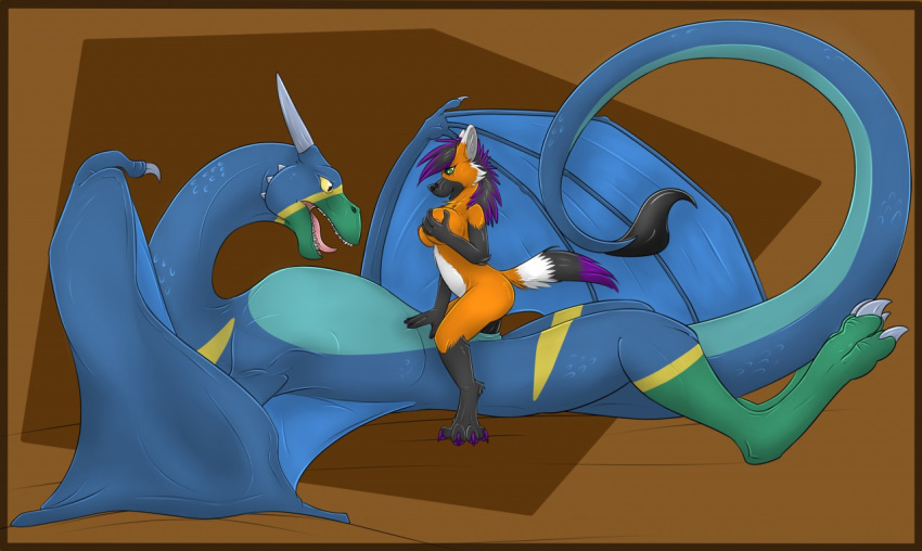 anthro breasts canine dragon female feral male mammal open_mouth sabine sex teeth viper_(species) wyvern