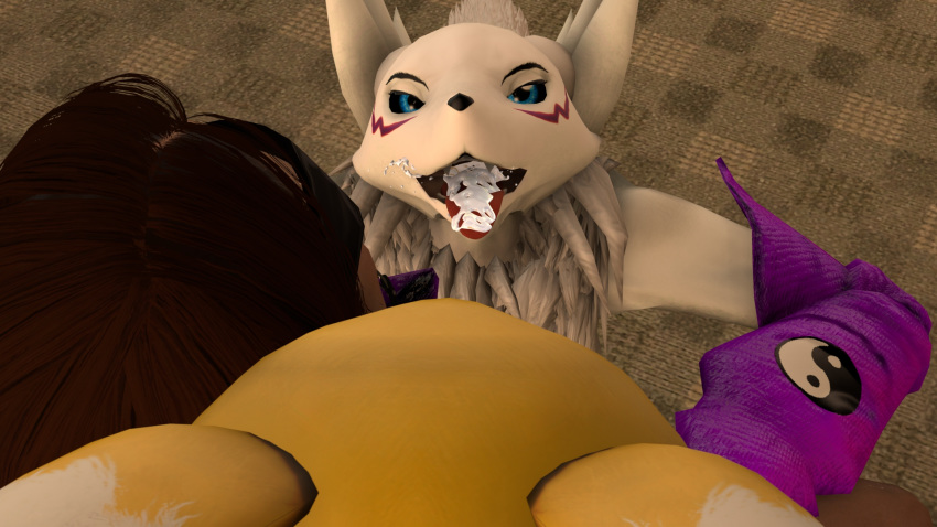 3d big_dom_small_sub bondage cum cum_in_mouth cum_inside digimon fellatio female forced human mammal open_mouth oral penis rape renamon sex size_difference smile source_filmmaker sumeriandragon uncensored young