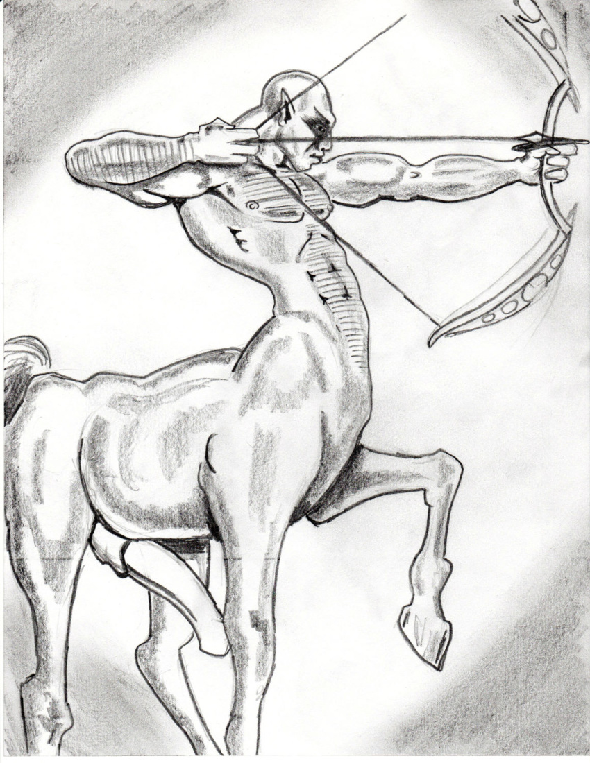 animal_genitalia animal_genitalia_on_humanoid animal_penis centaur equine equine_penis equine_taur erection fmonkey horsecock horsecock_on_humanoid male male_only mammal monochrome muscular penis sketch solo solo_male taur warrior