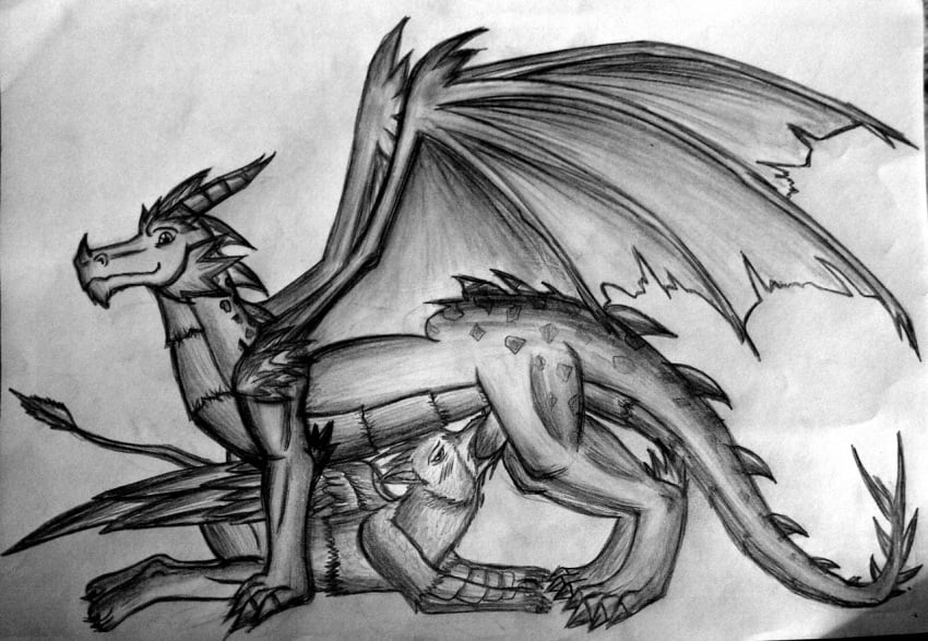 avian beak black_and_white blush claws cyril dragon erection fellatio feral feral_on_feral gryphon horn male membranous_wings monochrome oral oral_penetration penetration penis scalie sex spines spyro_the_dragon toe_claws video_games western_dragon wings yaoi