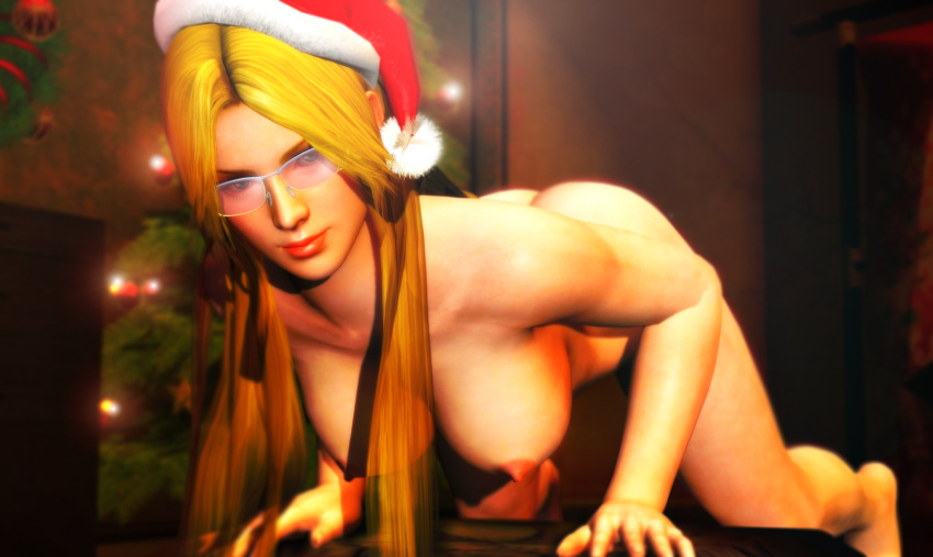 3d breast christmas dead_or_alive female helena_douglas imaginarydigitales nipple nude pinup xnalara