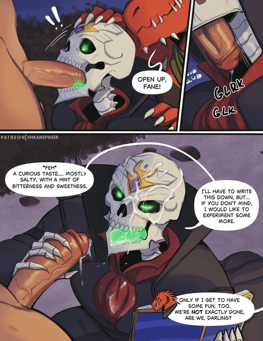3boys anthro blowjob clothed clothing divinity:_original_sin_2 divinity_(series) erection faceless_male fellatio gay green_eyes human humanoid jerkingoff male male/male/male male_only muscular nude pen penis sex skeleton the_red_prince threesome tongue tongue_out vhkansfweer
