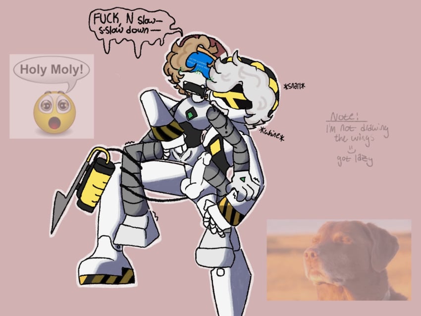 2boys biting biting_shoulder blush cum cuntboy dick_out disassembly_drone fingering fingering_partner fingering_pussy gay gay_sex male_only murder_drones n_(murder_drones) nhad oil oil_as_blood robot_sex serial_designation_n spread_legs thad_(murder_drones) trans_male trans_man trans_masc worker_drone