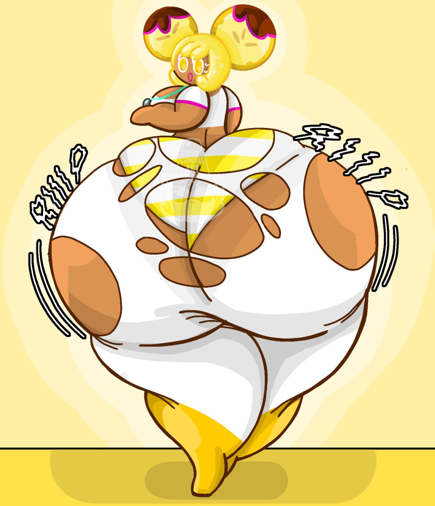 ass_bigger_than_head ass_bigger_than_torso banana_cookie big_ass chubbyconnieart cookie_run cookie_run_ovenbreak female hyper hyper_ass hyper_butt