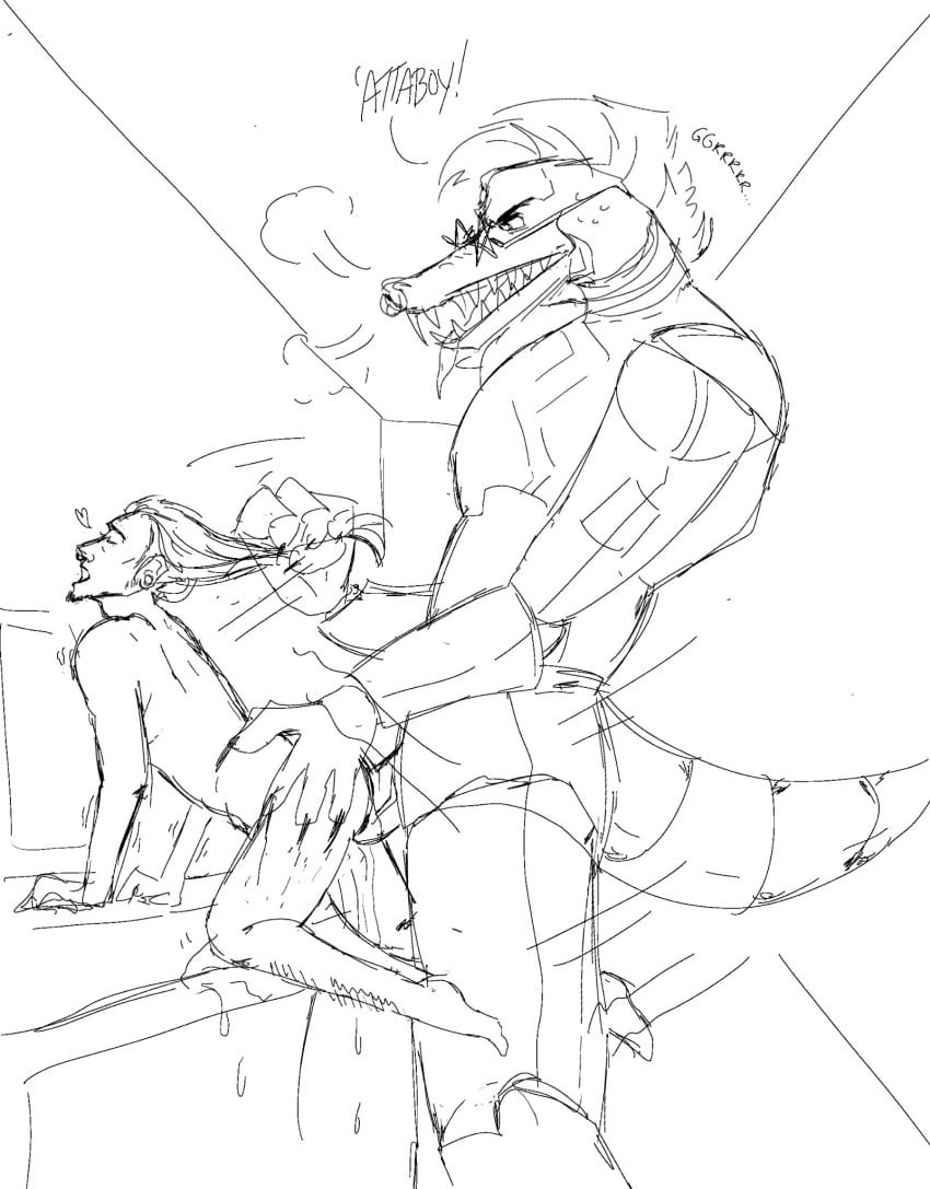 2022 2boys 2males alligator alligatorid animatronic anthro anthro_focus anthro_on_human anthro_penetrating anthro_penetrating_human anthrofied beard beard_stubble bigger_dom bigger_male bigger_penetrating_smaller claws closed_eyes completely_nude completely_nude_male crocodile crocodilian crocodylid cum cum_inside cumming_inside digital_media_(artwork) digitigrade dominant dominant_male domination duo duo_focus ear_piercing ear_ring earrings finger_claws five_nights_at_freddy's five_nights_at_freddy's:_security_breach from_behind from_behind_position gay gay_sex glasses grabbing_hair hair hair_grab hair_pull human human_male human_penetrated long_hair long_tail machine male male/male male_anthro male_dominating_male male_focus male_only male_penetrated male_penetrating male_penetrating_male moaning moaning_in_pleasure mohawk mohawk_(hairstyle) monochrome montgomery_gator_(fnaf) nose_piercing nose_ring nude nude_male oc original_character parvus pierced_nose reptile reptile_humanoid robot sex sex_from_behind sharp_teeth simple_background size_difference smaller_male star_glasses sunglasses sweatdrop tail tongue tongue_out