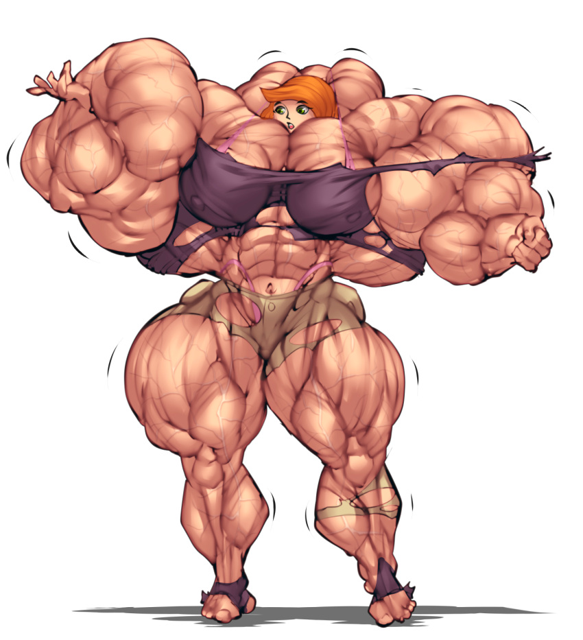 1girls abs b9tribeca biceps big_breasts big_muscles breasts disney extreme_muscles female female_only huge_muscles kim_possible kimberly_ann_possible large_muscles muscles muscular_arms muscular_female muscular_legs muscular_thighs pecs solo