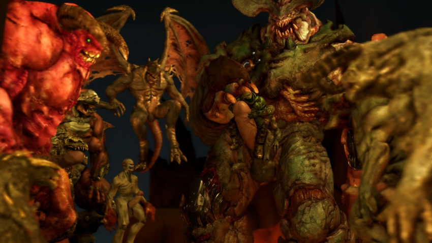 11boys 3d arch-vile_(doom) baron_of_hell_(doom) cyberdemon_(doom) demon doom doom_slayer_(doom) hell_knight_(doom) male mammal monster mrflaptastic muscular_male nude penis source_filmmaker tagme tyrant_(doom) wings yaoi