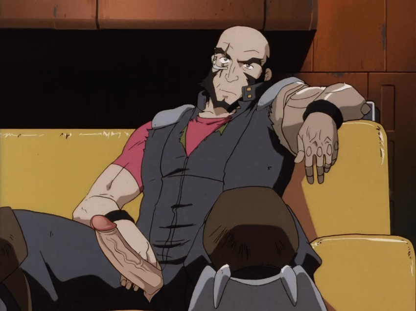 balls cowboy_bebop drawfag drawthread_request edit edited erection gay genitals jet_black male male_only penis retracted_foreskin screencap screenshot screenshot_edit solo uncut unknown_artist yaoi