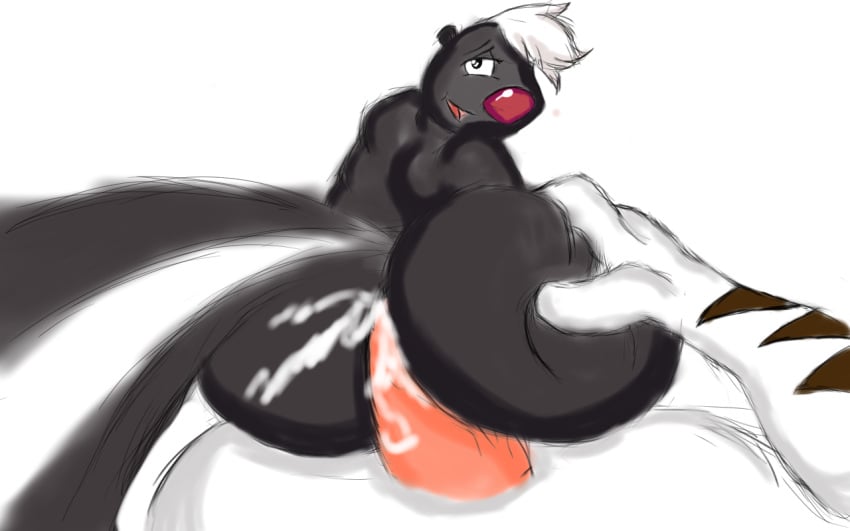 anthro cum cum_in_ass cum_inside duo erection feline front_view furry glans grey_background humanoid_penis looking_back male male_only mammal mrkaliebhiley on_top on_top_of pencil_(artwork) penetration penis reclining simple_background skunk skunk_(skunk_fu!) skunk_fu! solo_focus teeth tiger traditional_media_(artwork) yaoi