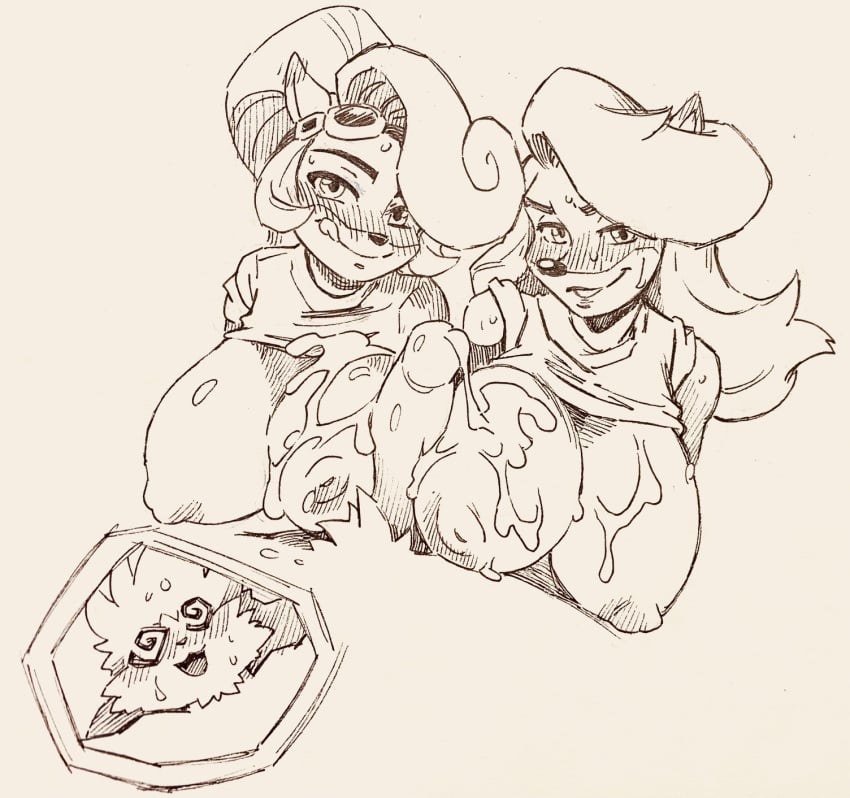 2024 :q activision anthro anthro_on_anthro bandicoot big_breasts blush bodily_fluids breasts canon_x_oc clothed clothing coco_bandicoot crash_(series) cum cum_on_breasts cum_on_shirt domestic_cat eyewear eyewear_on_head felid feline felis female female_anthro female_on_anthro genital_fluids genitals goggles goggles_on_head group hair hi_res hybrid lagomorph leporid licking licking_lips licking_own_lips long_hair looking_at_viewer male male/female male_anthro male_on_anthro mammal marsupial monochrome nipples open_mouth open_smile penis ponytail rabbit raised_clothing raised_shirt raised_topwear shirt smile smiling_at_viewer spiral_eyes sweat t-shirt tawna_bandicoot tongue tongue_out topwear traditional_media_(artwork) trio twistedterra
