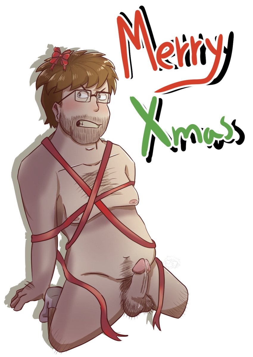 bill_dickey gift male merry_christmas red_ribbon the_eltingville_club x-mas