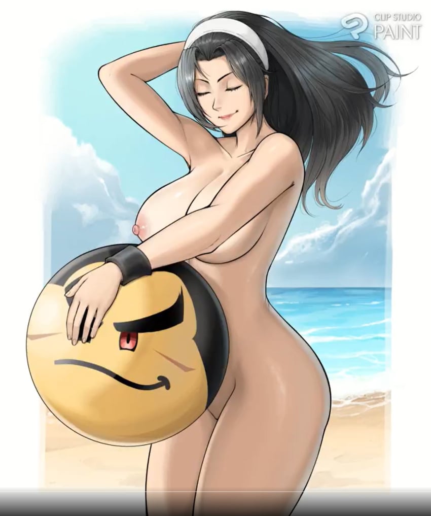 1girls big_ass big_breasts boobs breasts emoji erodrunky female female_only kazama_jun milf nude tekken tekken_8 thick_thighs