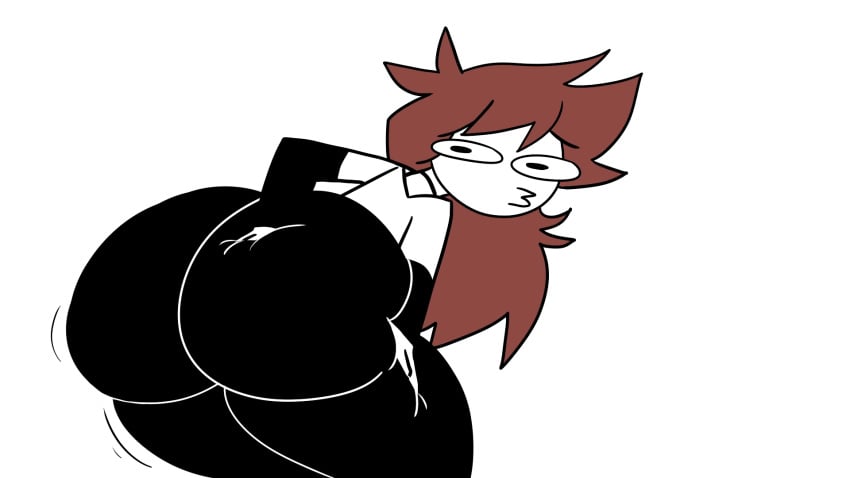 anonymous_artist ass ass ass_expansion ass_focus ass_grab ass_squish big_ass big_butt big_thighs brown_hair butt_expansion derp_eyes duck_face edit edited edited_image edited_screencap hand_on_ass hand_on_butt hand_on_thigh huge_ass huge_butt huge_thighs looking_back motion_lines screencap screenshot screenshot_edit shannon_gurr shgurr thigh_squish white_background youtube youtube_avatar youtuber youtuber_girl youtuber_sona youtubers