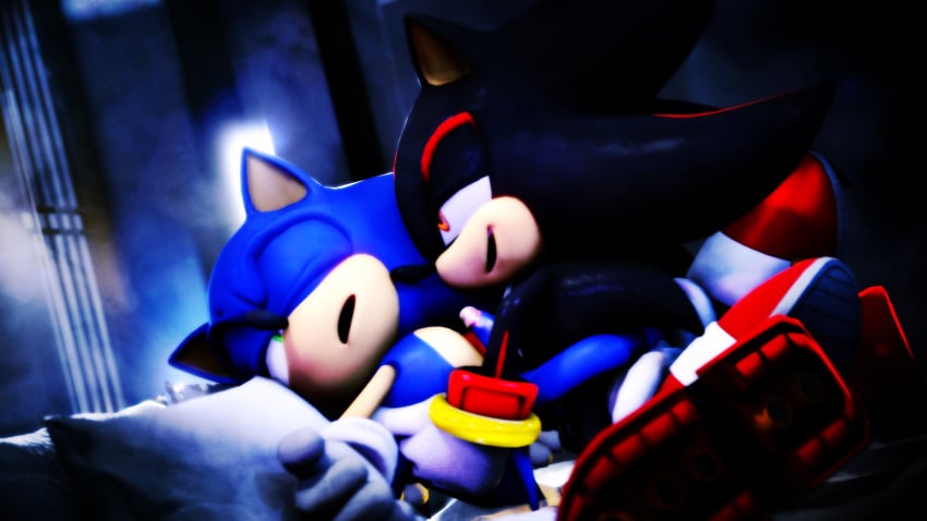 3d blue_fur furry hedgehog male mammal romantic sex shadow_the_hedgehog sonic_(series) sonic_the_hedgehog sonicfoxhound yaoi