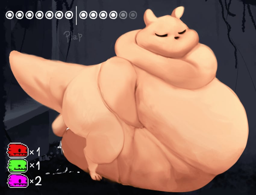 animated ass belly_grab belly_humping big_butt black_background bodily_fluids closed_eyes cum genital_fluids gourmand_(rain_world) green_lizard_(rain_world) lizard_(rain_world) loop male masturbation overweight pink_lizard_(rain_world) plap rain_world red_lizard_(rain_world) simple_background slugcat solo videocult vore watagenodebi