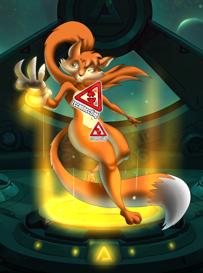 andersonicth awesomenauts censored female furry nude penny_fox solo