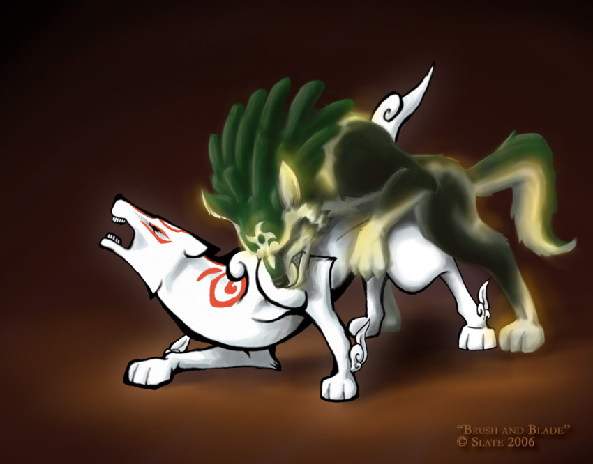 amaterasu canine crossover furry furry_only link okami sex slate straight_hair the_legend_of_zelda twilight_princess wolf wolf_link