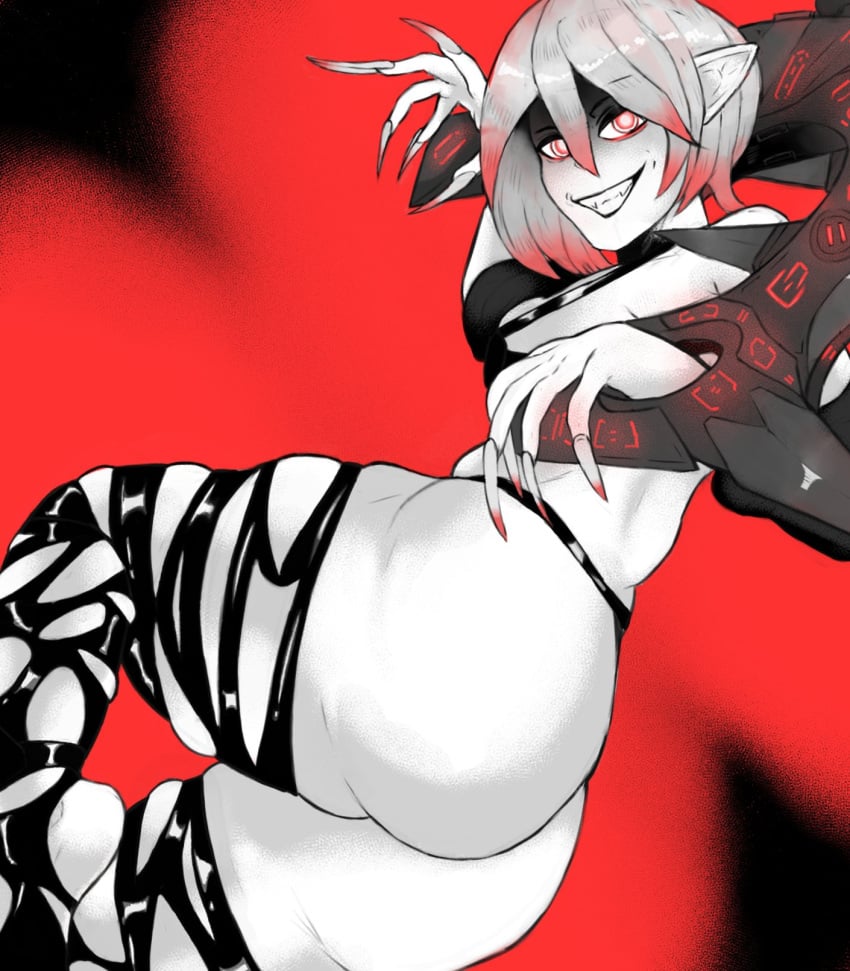 1girls ass briar_(league_of_legends) female huge_ass league_of_legends red_eyes tagme white_skin