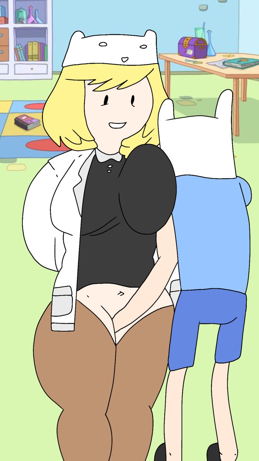 1boy 1boy1girl 1female 1male adventure_time amateur_artist cartoon cartoon_network deuscartoon finn_the_human incest minerva_campbell mother mother_and_son pussy son