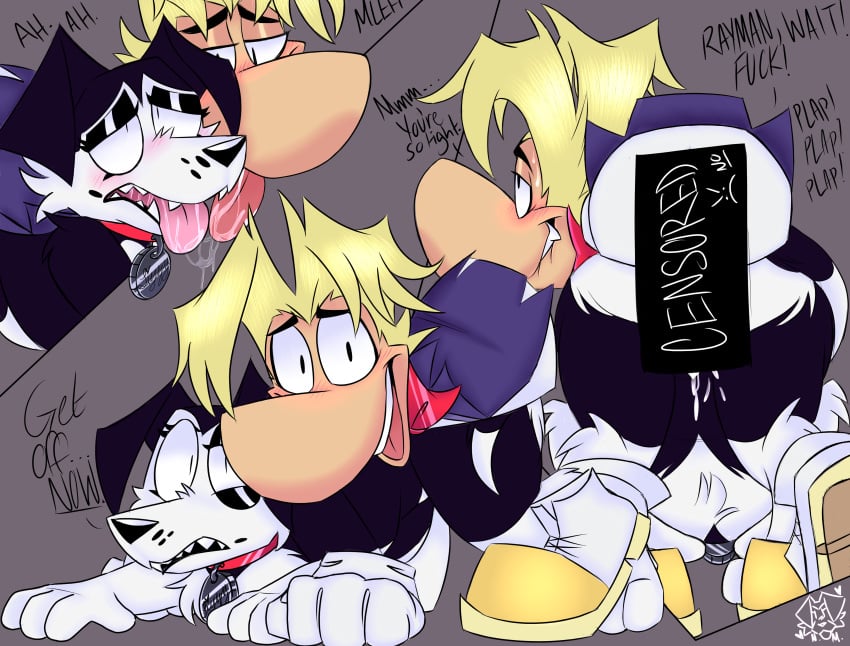 anthro big_dick canine captain_laserhawk:_a_blood_dragon_remix cum cum_in_pussy cum_in_pussy furry rayman rayman_(series) tongue_out yiff