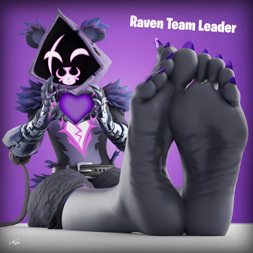 barefoot epic_games female female_focus female_only foot_fetish foot_focus fortnite fortnite:_battle_royale kenaga kenuwu raven_team_leader soles soles_female soles_fetish