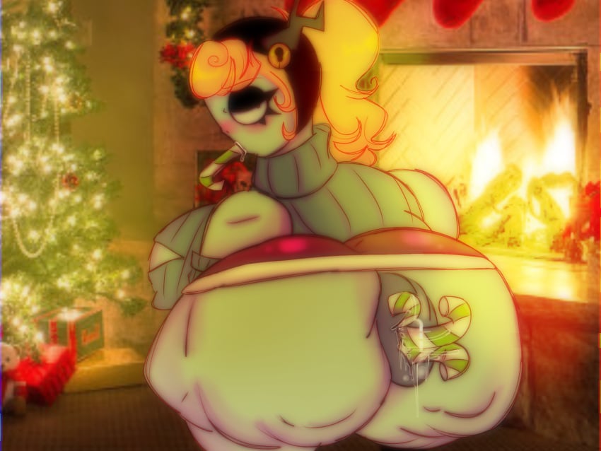 anal_sex big_ass christmas christmas_outfit chubby_female fat_ass plants_vs_zombies plants_vs_zombies:_battle_for_neighborville pvz space_cadet_(pvz)