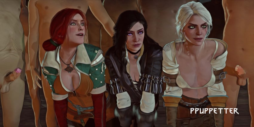 breasts ciri netorare puppetter the_witcher_(series) the_witcher_3:_wild_hunt triss_merigold yennefer