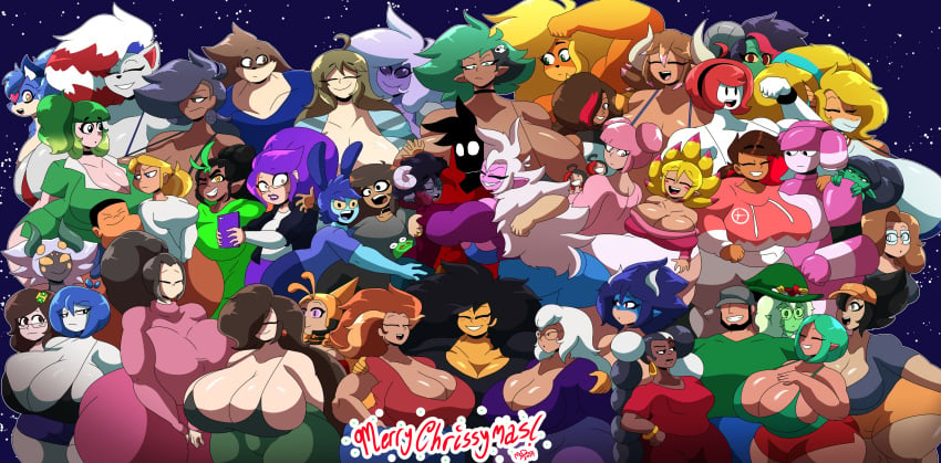 big_breasts breasts character_request cleavage female furry gala huge_breasts mcdraws mya_(dorahden) robot robot_girl sasha_sweets tagme thick_thighs wide_hips