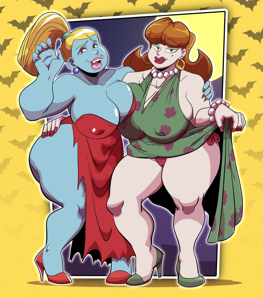 big_lips cellulite charlotte_pickles huge_breasts inks-kinks judy_neutron thick_thighs wide_hips