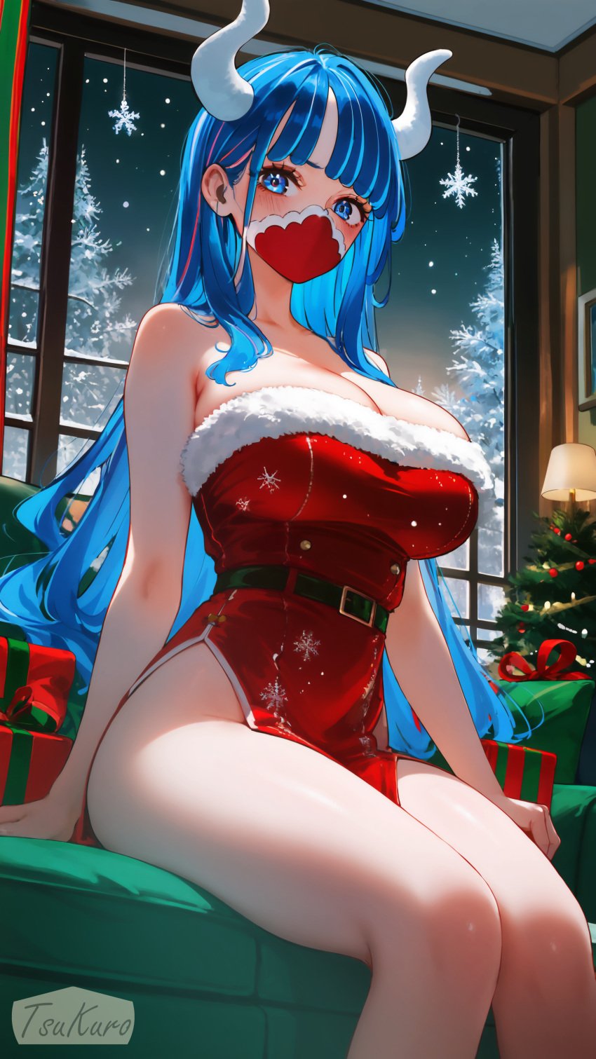 ai_generated christmas_outfit female female_only one_piece tsukuro ulti_(one_piece)