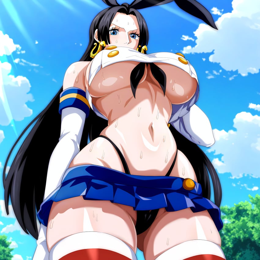 ai_generated boa_hancock female female_only one_piece one_piece_girls thong thong_straps whale_tail