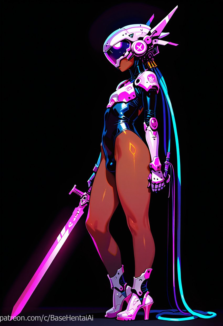 ai_generated basehentaiai blade cyberpunk femboy otoko_no_ko trap yaoi