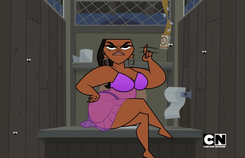 1girls annoyed annoyed_expression ass ass_focus ass_grab ass_up background bbw big_ass big_butt black_body black_hair bubble_ass bubble_butt busty cartoon_network chubby chubby_female confessional dark-skinned_female dark_skin dat_ass earrings ebony eyeshadow feet female female_only flies huge_ass huge_breasts jk94 large_ass large_breasts legs_crossed leshawna_(tdi) looking_at_viewer mole_under_eye night night_background nightgown nightwear ponytail pose posing solo tagme thick thick_ass thick_breasts thick_thighs thong toilet toilet_paper total_drama_(series) total_drama_island wide_hips